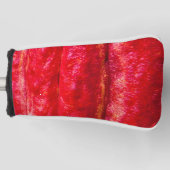cacaopeul rood golfheadcover (Voorkant)