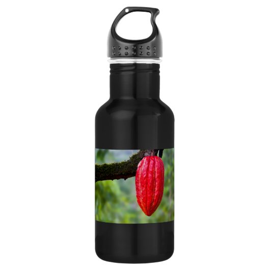cacaopeul rood waterfles  (Voorkant)