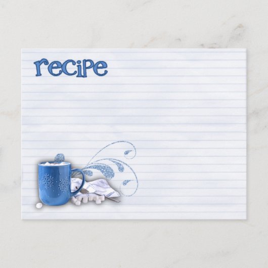 cacaoreceptkaart briefkaart (Voorkant)