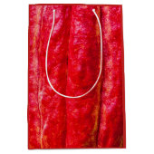cacaovrucht rood medium cadeauzakje (Voorkant)