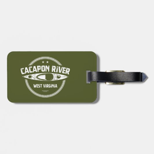 Cacapon River, West Virginia Bagagelabel (Achterkant horizontaal)