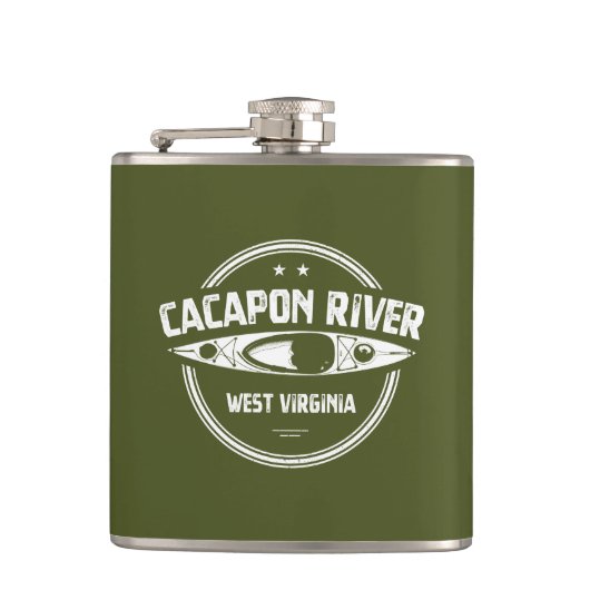 Cacapon River, West Virginia Heupfles (Voorkant)