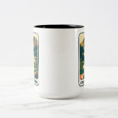 Cacapon River West Virginia kleuren Tweekleurige Koffiemok (Center)