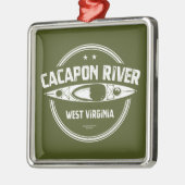 Cacapon River, West Virginia Metalen Ornament (Links)