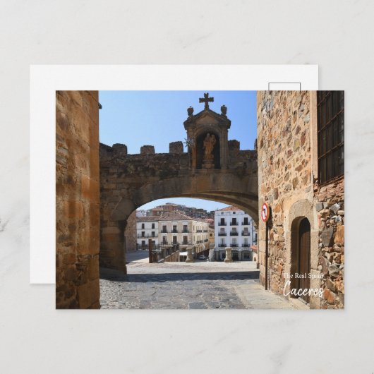 Caceres Arch, Spanje Briefkaart (Voorkant / Achterkant)