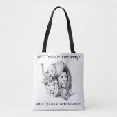 CACH en niet uw trofee; dubbelzijdige canvas tas (Voorkant)