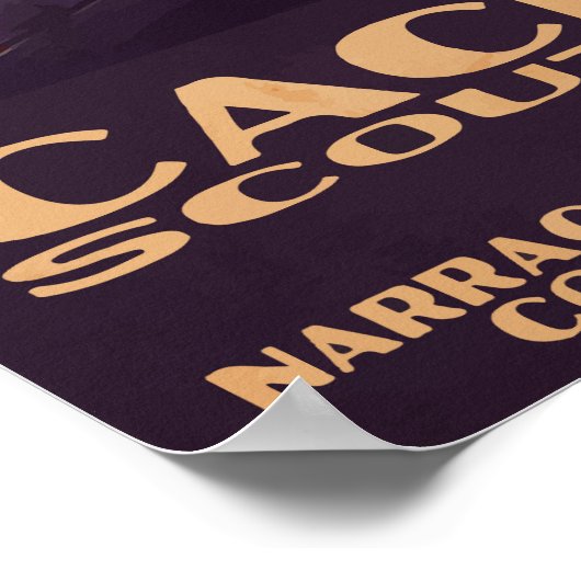 Cachalot Small WPA-Style Poster (Hoek)