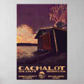 Cachalot Small WPA-Style Poster (Voorkant)