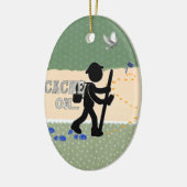 CACHE AAN! GEOCACHER KERAMISCH ORNAMENT (Links)