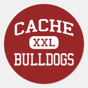 Cache - Bulldogs - High School - Cache Oklahoma Ronde Sticker