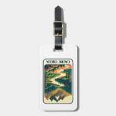 Cache Creek California kleuren Bagagelabel (Voorkant verticaal)