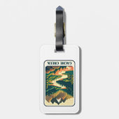 Cache Creek California kleuren Bagagelabel (Achterkant verticaal)