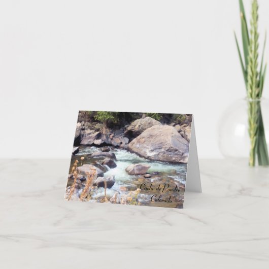 Cache de Poudre Wild River Colorado Kaart (Voorkant)