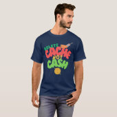 Cache en geld in technologie t-shirt (Voorkant volledig)