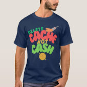 Cache en geld in technologie t-shirt (Voorkant)