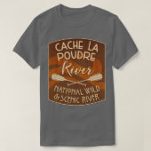 Cache La Poudre National Wild and Schilderachtig R T-shirt (Design voorkant)