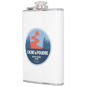 Cache la Poudre Wild and Schilderachtig River Heupfles (Links)