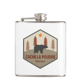 Cache La Poudre Wilderness Colorado Beer Heupfles (Voorkant)