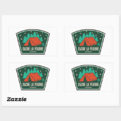 Cache La Poudre Wilderness Colorado Camping Rechthoekige Sticker (Vel)