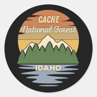 Cache National Forest Idaho Classic Ronde Sticker