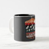 Cache national forest tweekleurige koffiemok (Voorkant links)