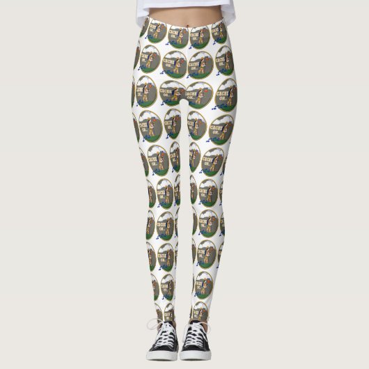 CACHE ON GIRL - GEOCACHT Leggings (Voorkant)