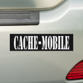 Cachemobiele bumpersticker (Op auto)