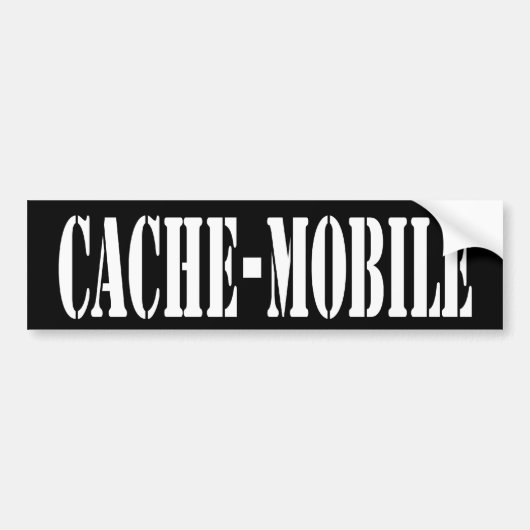 Cachemobiele bumpersticker (Voorkant)
