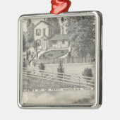 Cacheville res, Madison mill Metalen Ornament (Links)