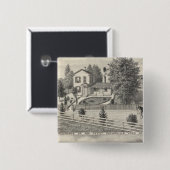 Cacheville res, Madison mill Vierkante Button 5,1 Cm (Voorkant /achterkant)