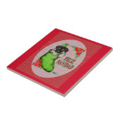 Cachorrito Feliz Navidad Tegeltje (Zijkant)
