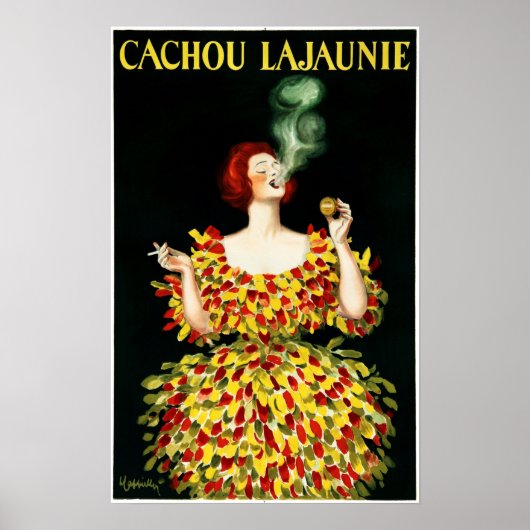 CACHOU LAJAUNIE Cigar French Licorice Mint Snoepje Poster (Voorkant)
