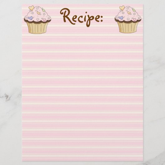 Cacke Recipe Paper (Voorkant)