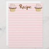 Cacke Recipe Paper (Voorkant / Achterkant)