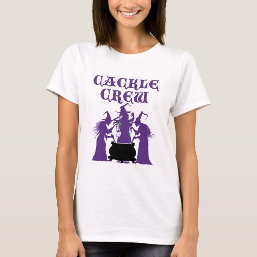 Cackle Crew Medieval Halloween Witch Witch T-shirt (Voorkant)