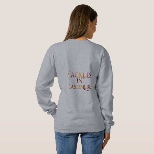 Cackles in Cashmere sweatshirt vrouwen (Achterkant volledig)