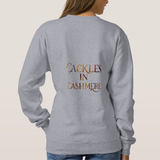 Cackles in Cashmere sweatshirt vrouwen (Achterkant)