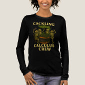 Cackling Calculus Crew Fun Wiskunde Docent Hallowe Tri-Blend Shirt (Voorkant)