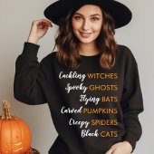 Cackling Witches Spooky Vibes Halloween Schattigee T-shirt