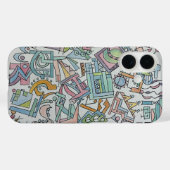 Cacophony-Whimsical Abstract Watercolor Art Case-Mate iPhone Case (Achterkant (horizontaal))