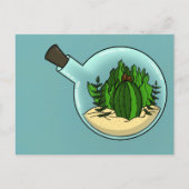 Cact in het glas briefkaart (Voorkant)