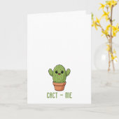 Cact-Us Grappig Cactus Koppel Grappige Verjaardags Kaart (Gele Bloem)