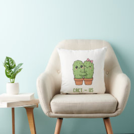 Cact-Us Grappig Cactus Koppel Grappige Verjaardags Kussen