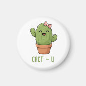 Cact-Us Grappig Cactus Koppel Grappige Verjaardags Magneet (Voorkant)