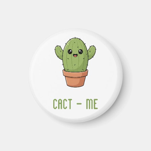 Cact-Us Grappig Cactus Koppel Grappige Verjaardags Magneet (Voorkant)