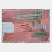 Cacti Ally | Art Throw Blanket | Original Painting Deken (Voorkant)