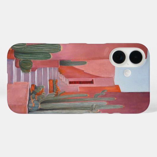 Cacti Ally Trendy Desert Aesthetic Phone Case  (Achterkant (horizontaal))