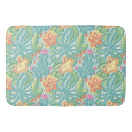 Cacti and plant Desert Botanical Green Orange Pink Badmat