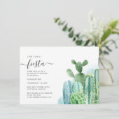 Cacti Bachelorette Weekend Party with Itinerary Kaart (Staand voorkant)