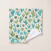 Cacti Badhanddoekenset Bad Handdoek (Wasdoekje)